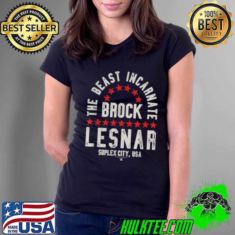 Brock Lesnar The Beast Incarnate Fight Type Stars T-Shirt