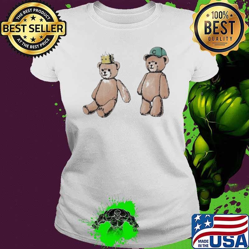 Brooke and connor make a podcast Bears shirt