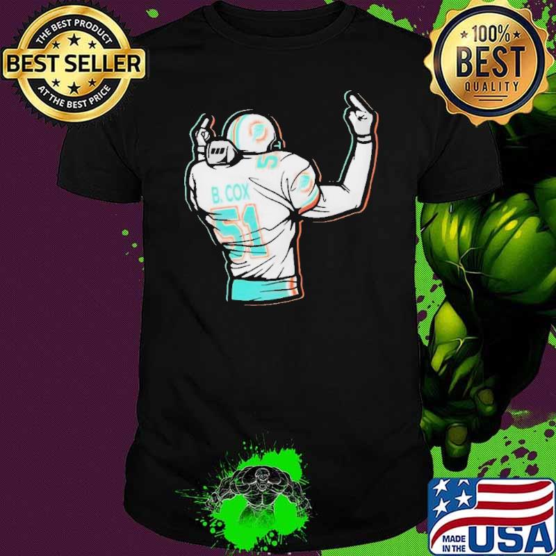 Bryan Cox 51 Miami Dolphins Middle Finger 2 Little Birds shirt