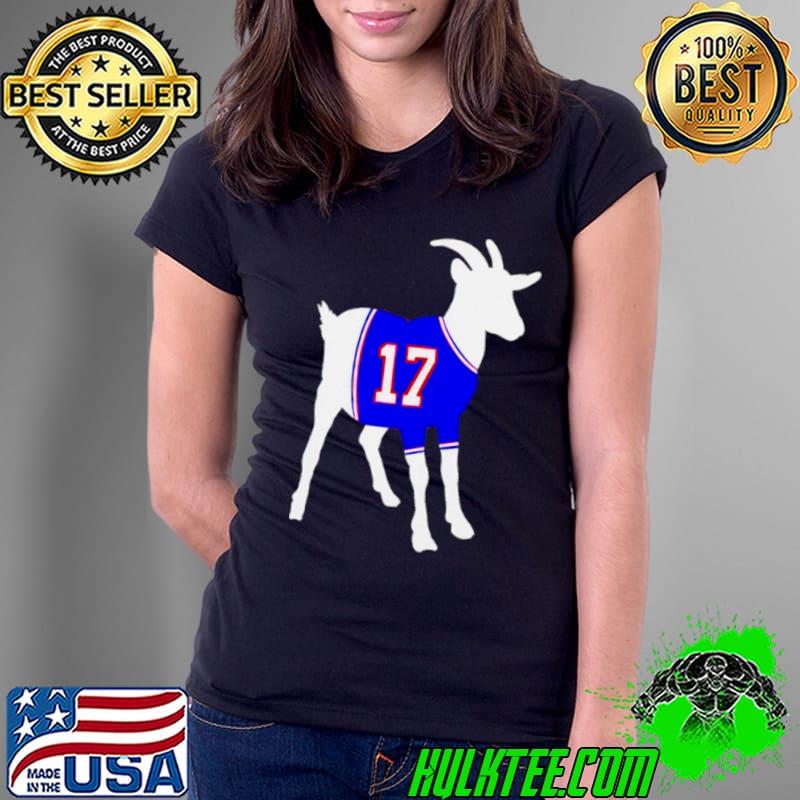 Buffalo Bills Josh Allen 17 Goat s Ladies Tee Buffalo Bills Josh Allen 17 Goat s Ladies Tee
