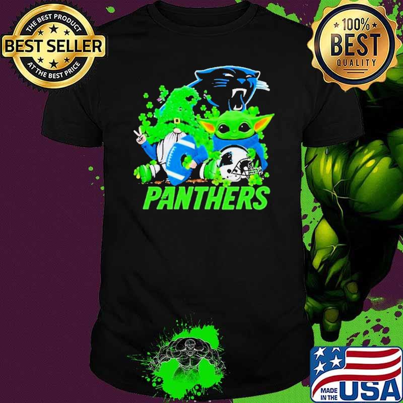 Carolina Panthers Baby Yoda Happy St.patrick’s Day Shamrock 2024 Shirt