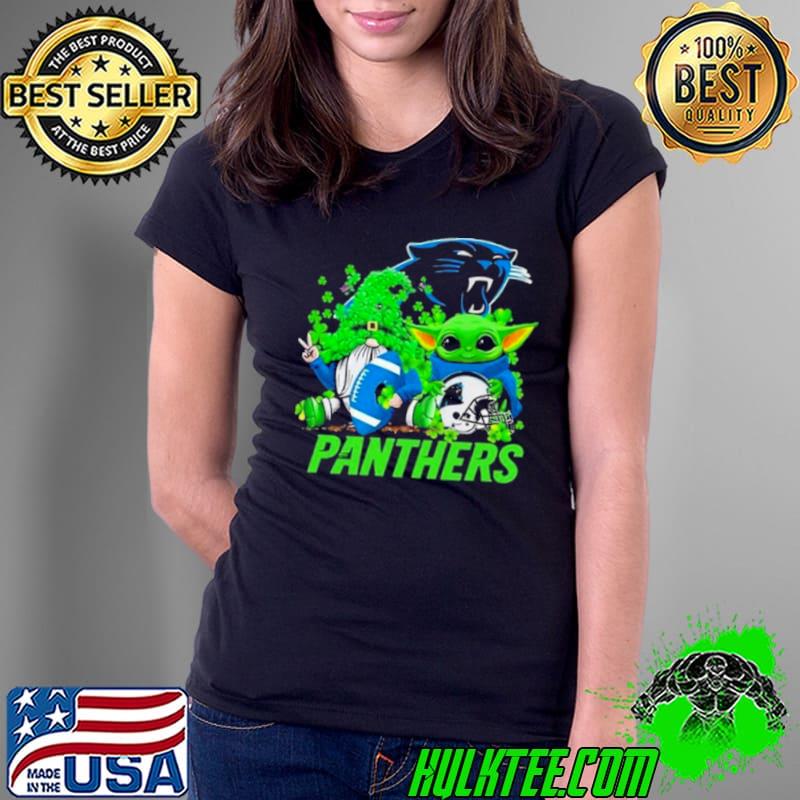 Carolina Panthers Baby Yoda Happy St.patrick’s Day Shamrock 2024 TShirt