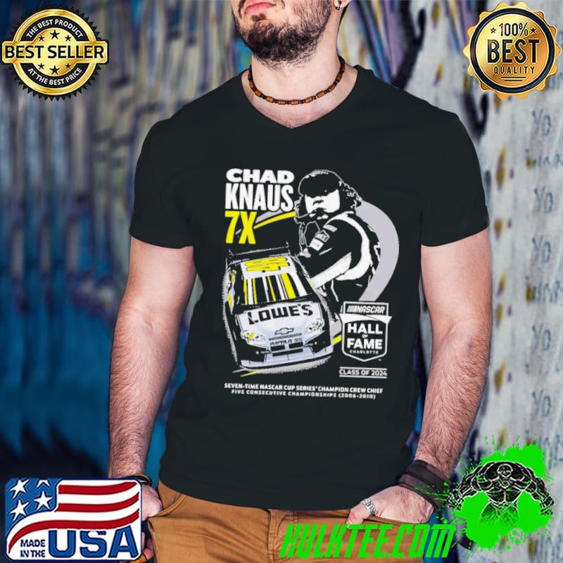 Chad Knaus Checkered Flag Sports Black Nascar Hall Of Fame Class Of 2024 shirt