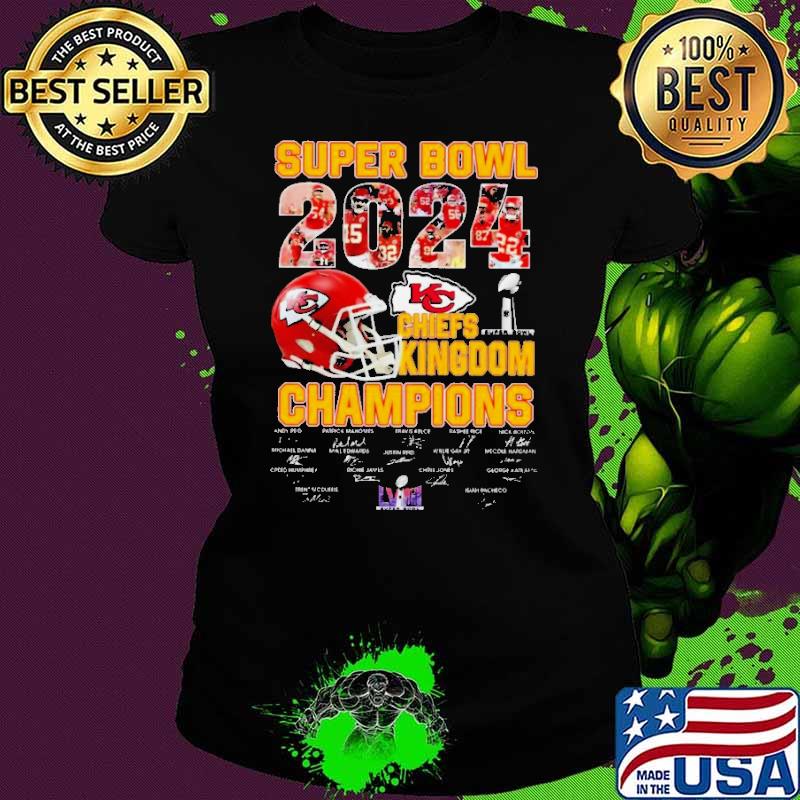 Chiefs Kingdom Super Bowl 2024 Champions Signatures shirt