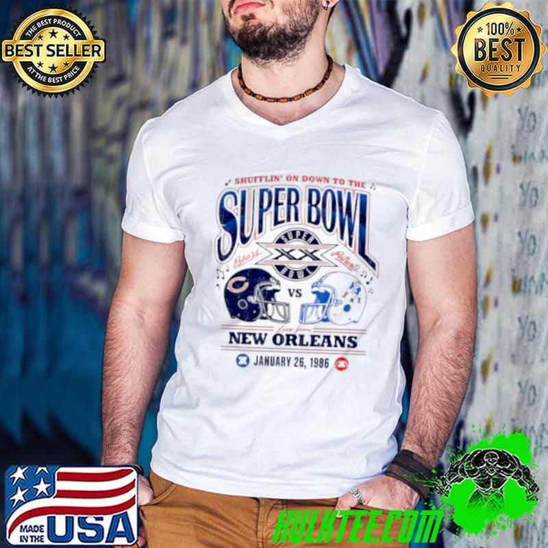 Cincinnati Bears vs New England Patriots shiffrin’ on down to the Super Bowl live from New Orleans shirt