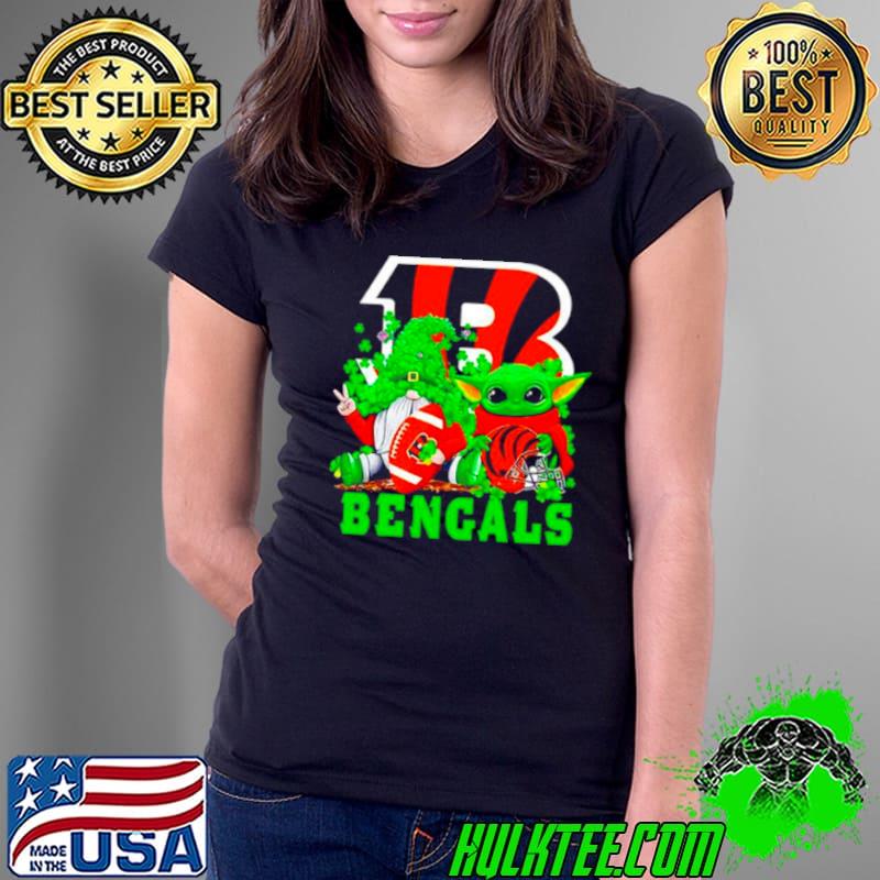 Cincinnati Bengals Baby Yoda Happy St.Patrick’s Day Shamrock shirt
