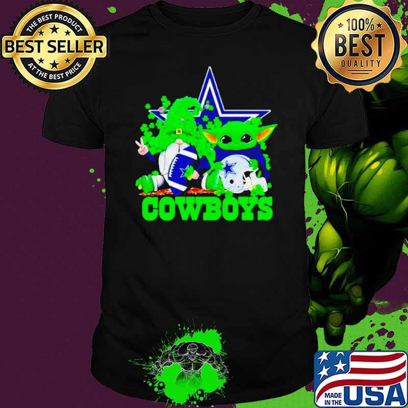 Dallas Cowboys Baby Yoda Happy St.Patrick’s Day Shamrock shirt