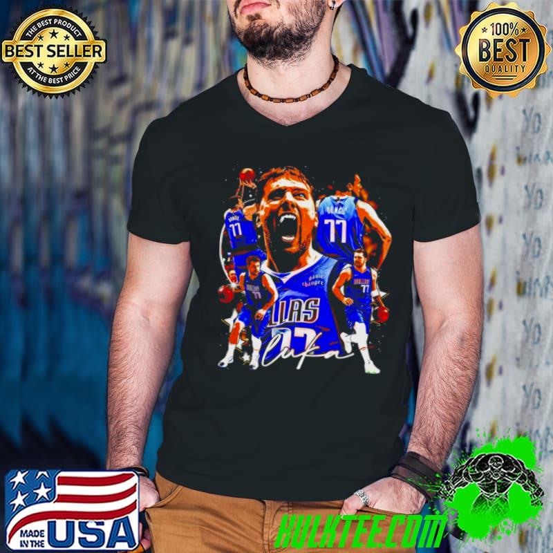 Dallas Mavericks Luka Doncic graphic poster s Guys V Neck Dallas Mavericks Luka Doncic graphic poster s Guys V Neck