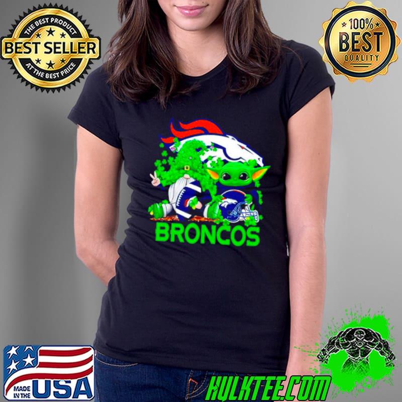 Denver Broncos Baby Yoda Happy St.Patrick’s Day Shamrock shirt