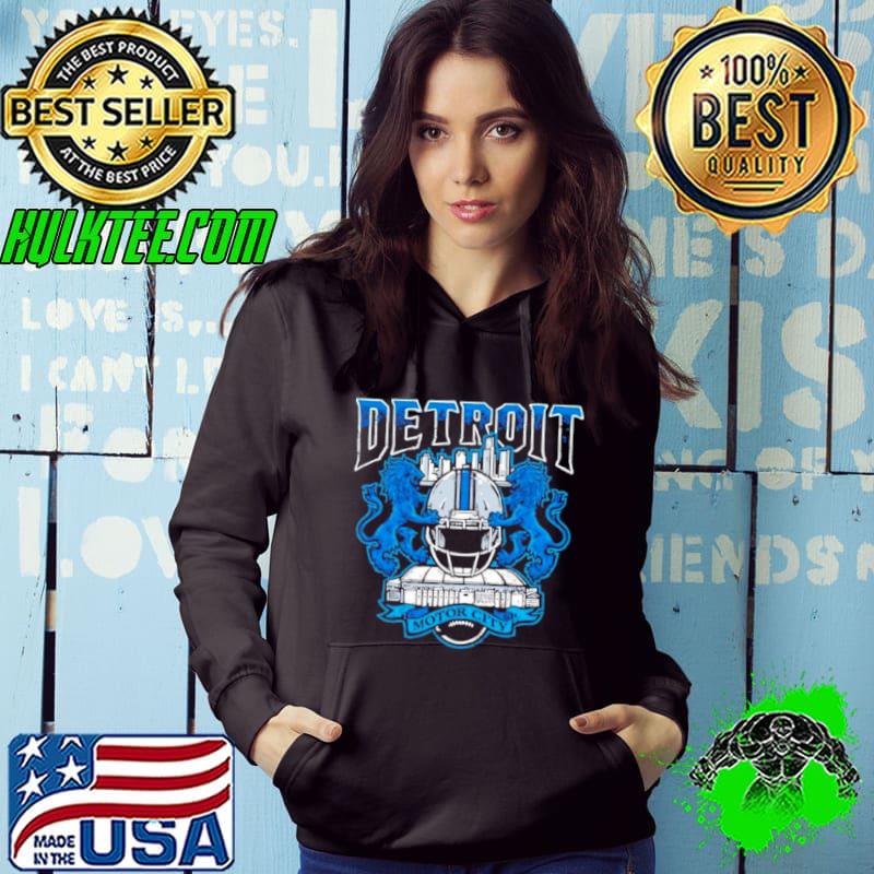 Detroit Lions football motor city helmet shirt