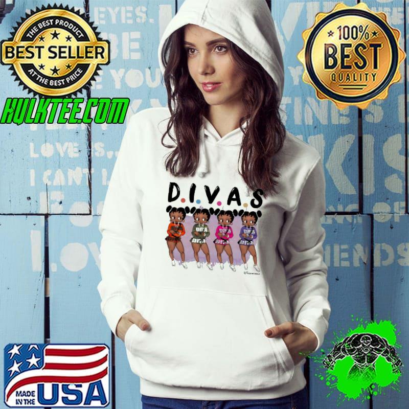 Divas betty bobby black women shirt Divas betty bobby black women shirt