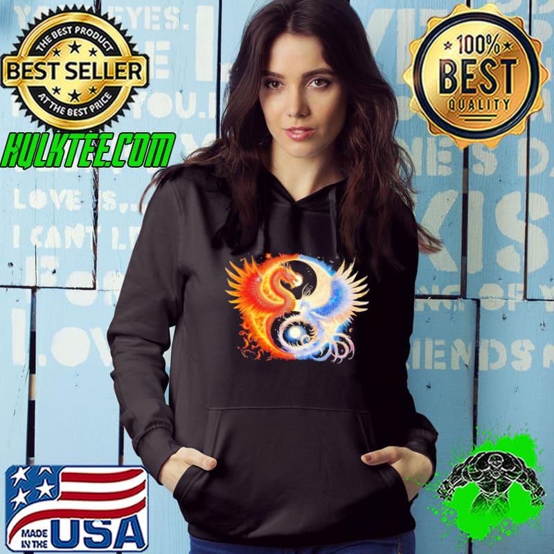 Dragon and Phoenix Sun Moon Fire shirt