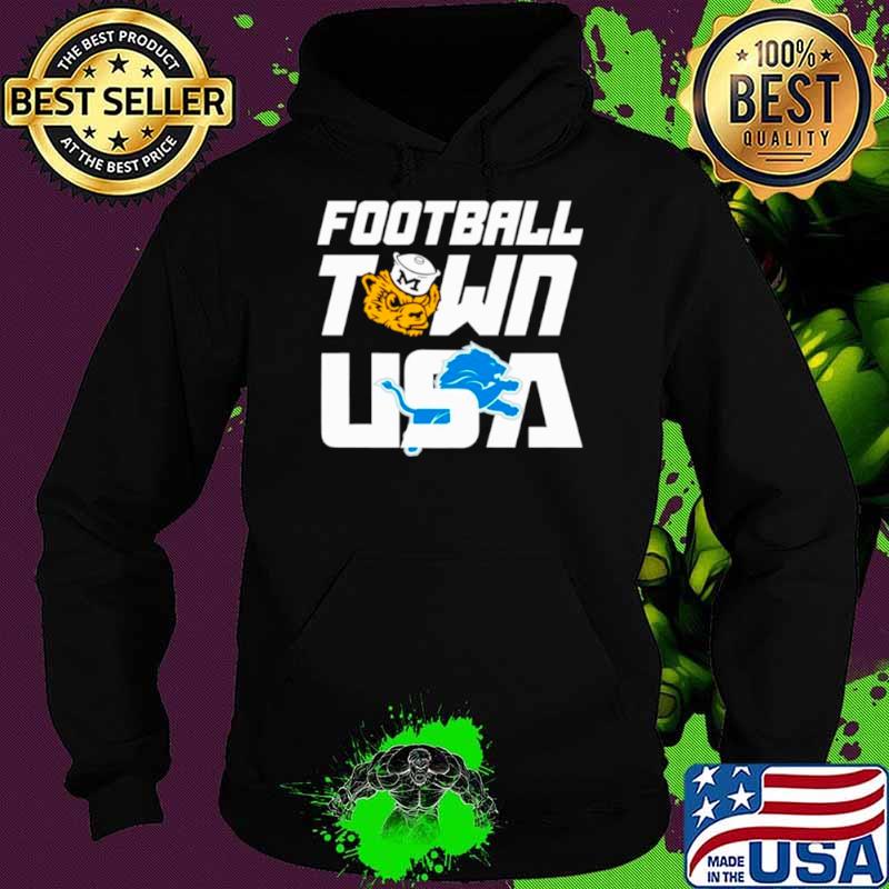 Football Town USA Wolverines Lions shirt Football Town USA Wolverines Lions shirt