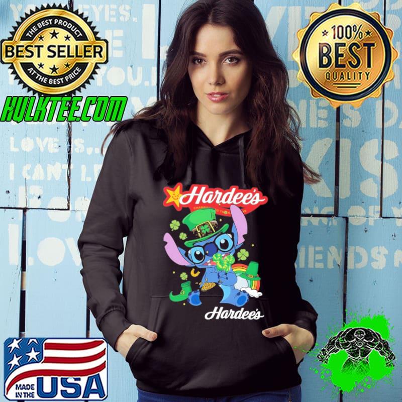 Hardee's symbol baby stitch rainbow st patrick's day shirt