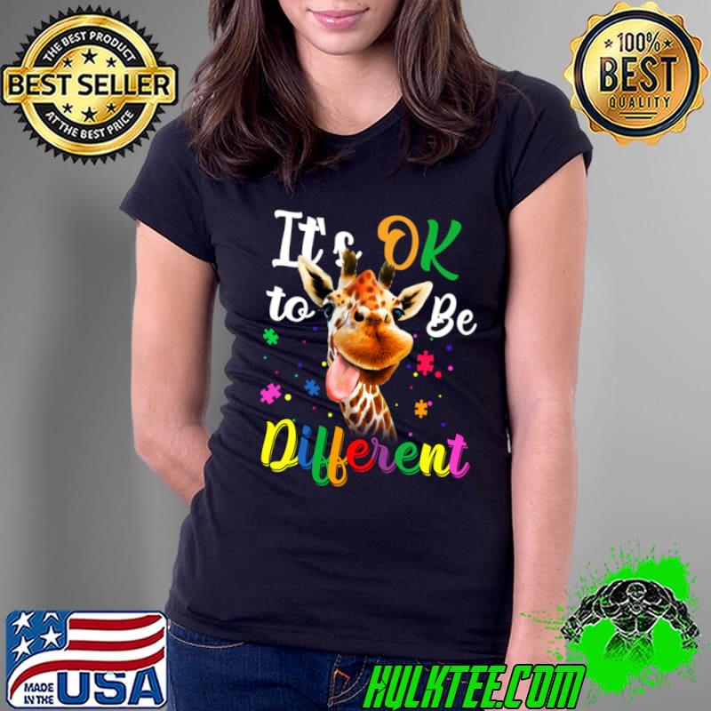 It's Ok To Be Dreamy Giraffe Landscape Wanderlust in Comfort T-Shirt