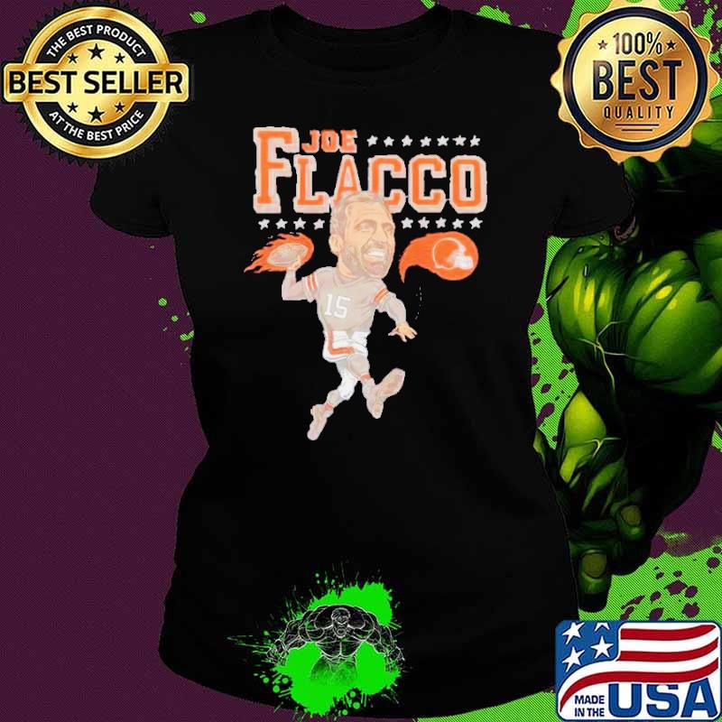 Joe Flacco Cleveland Browns caricature player Tri-Blend shirt