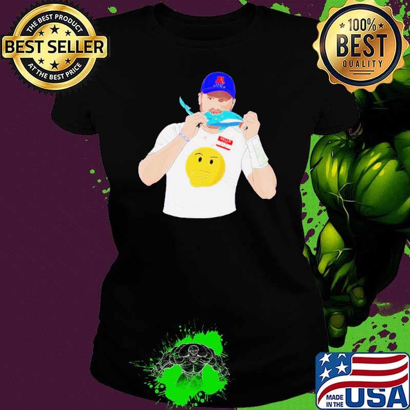 Josh Allen eat Dolphins shirt