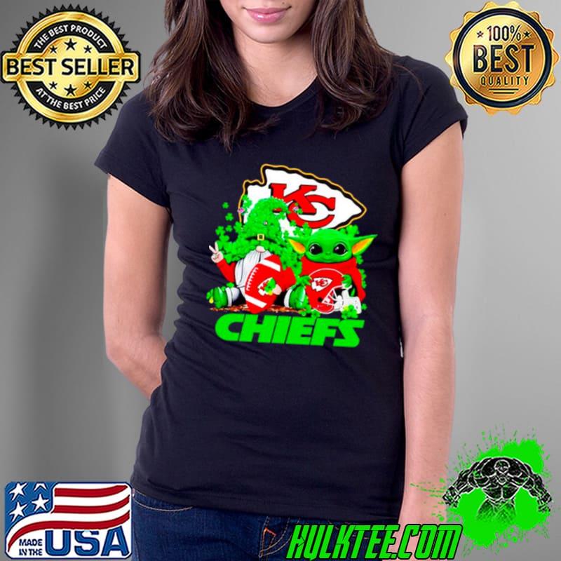 Kansas City Chiefs Baby Yoda Happy St.Patrick’s Day Shamrock shirt