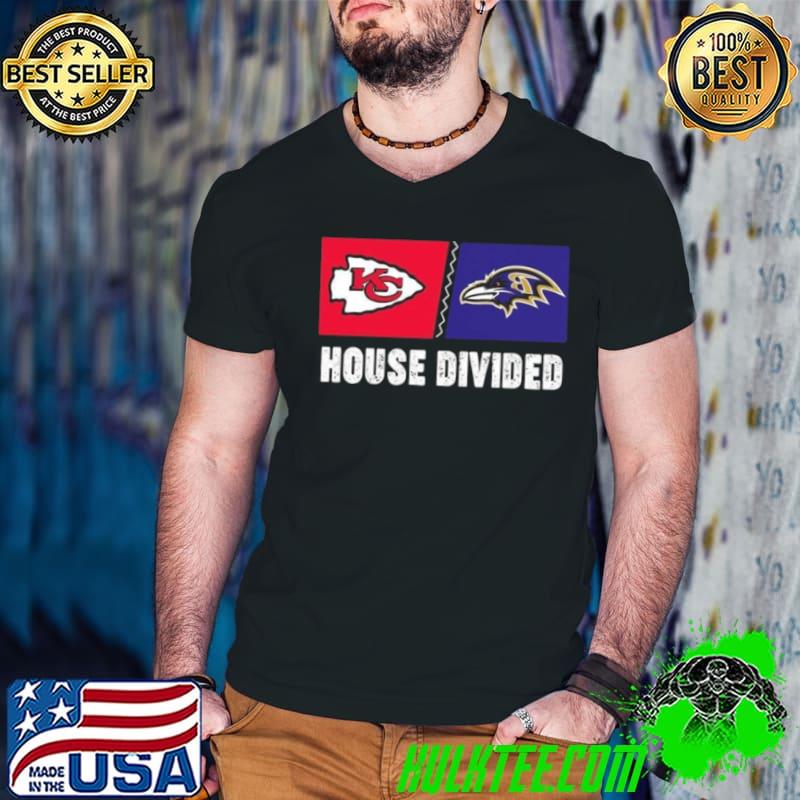 Kansas City Chiefs Vs Baltimore Ravens House Divided s Guys V Neck Kansas City Chiefs Vs Baltimore Ravens House Divided s Guys V Neck