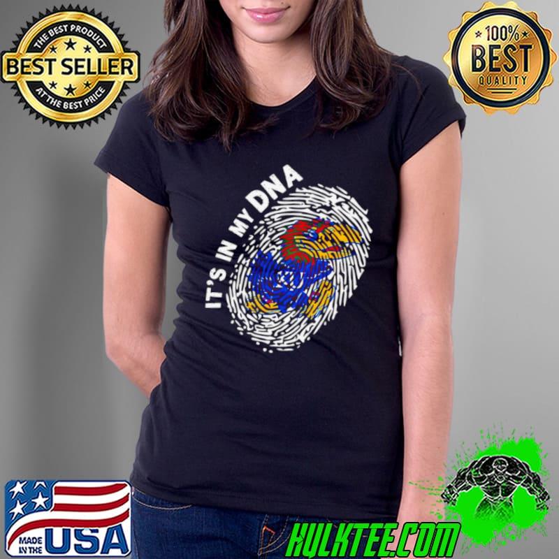 Kansas Jayhawks it’s in my DNA s Ladies Tee Kansas Jayhawks it’s in my DNA s Ladies Tee