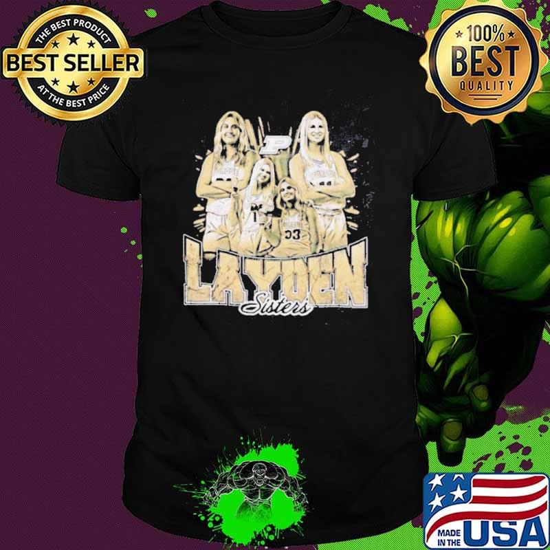 Layden Sister Purdue cartoon shirt