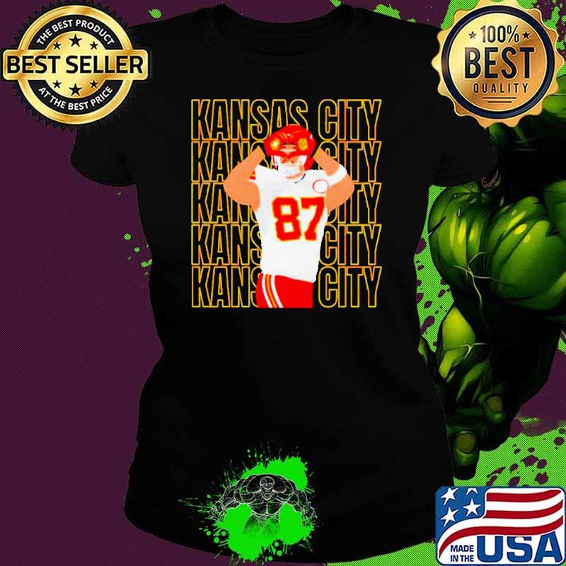 Love Kansas City Chiefs Travis Kelce heart hands shirt