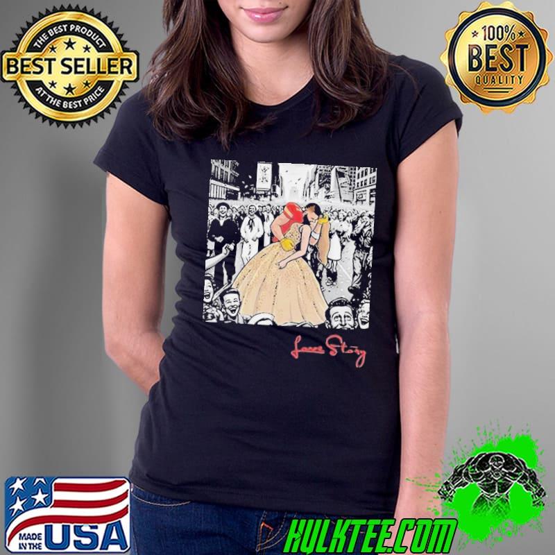 Love Story Travis Kelce Kiss Taylor Shirt