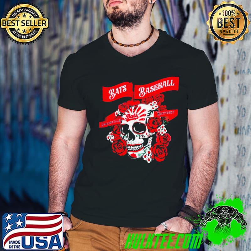 MiLB Store Louisville Bats Murcielagos Skull Shirt