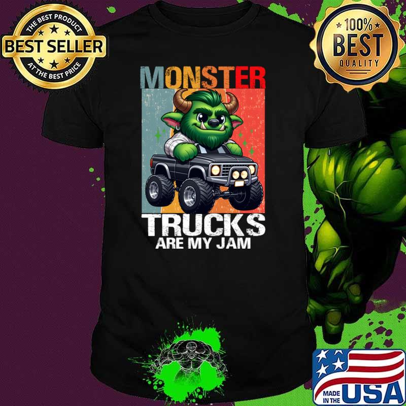 Monster Trucks Are My Jam Retro T-Shirt