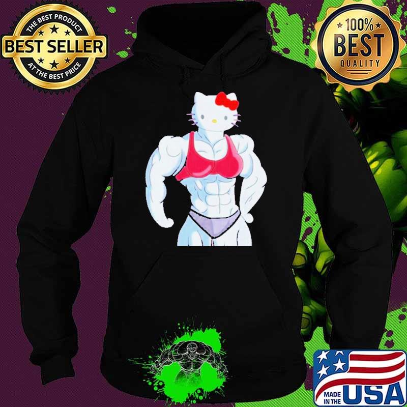 Muscular Kitty Hello Kitty Muscle Gym shirt