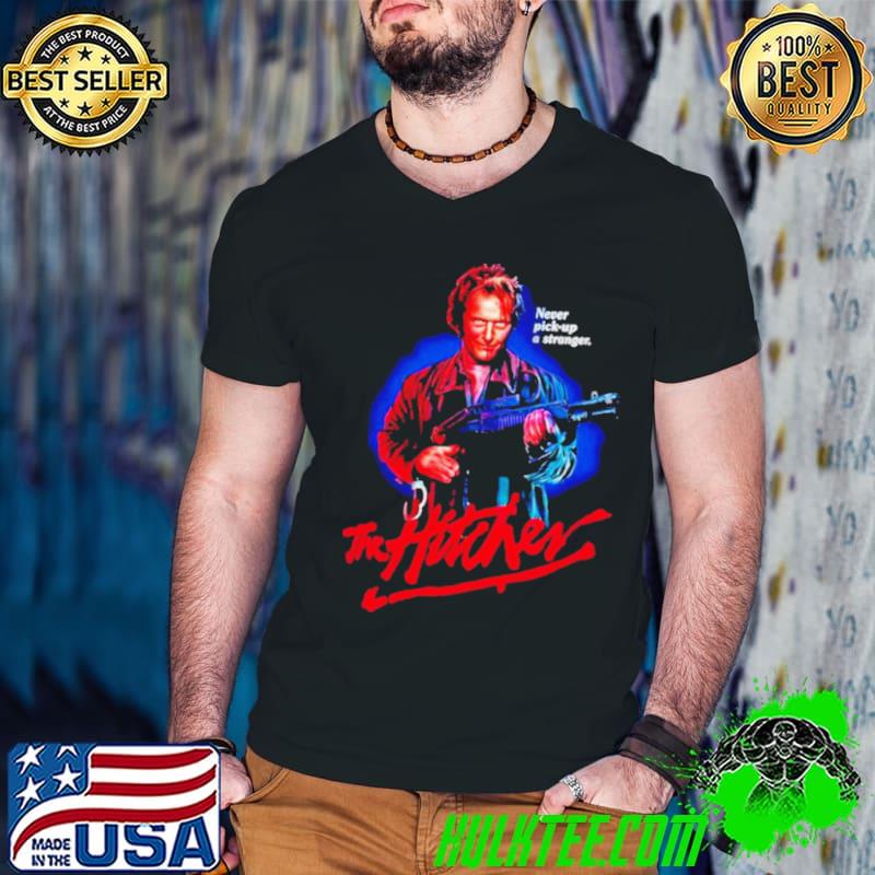 Never pick up a stranger the Hitcher s Guys V Neck Never pick up a stranger the Hitcher s Guys V Neck