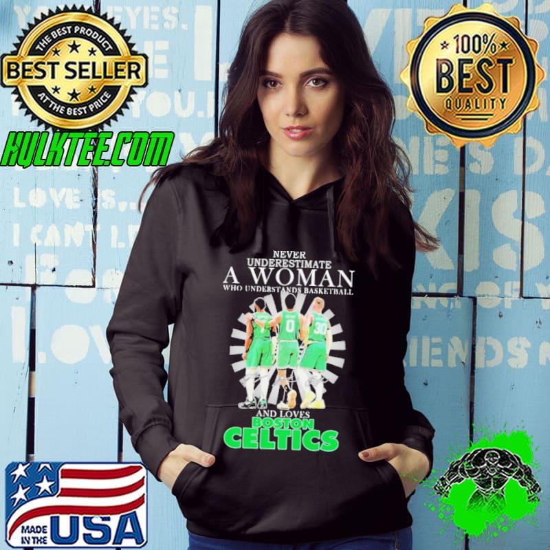 Never Underestimate a Woman who understands Basketball and loves Boston Celtics 2024 Signatures Shirt Hoodie Never Underestimate a Woman who understands Basketball and loves Boston Celtics 2024 Signatures Shirt Hoodie