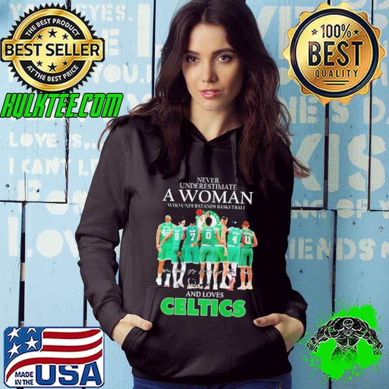 Never underestimate a woman who understands basketball and loves Celtics 2024 signatures s Hoodie Never underestimate a woman who understands basketball and loves Celtics 2024 signatures s Hoodie