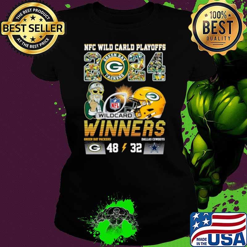 NFC Wild Card Playoffs 2024 Winners Green Bay Packers 48 – 32 Dallas Cowboys Shirt Ladies tee NFC Wild Card Playoffs 2024 Winners Green Bay Packers 48 – 32 Dallas Cowboys Shirt Ladies tee