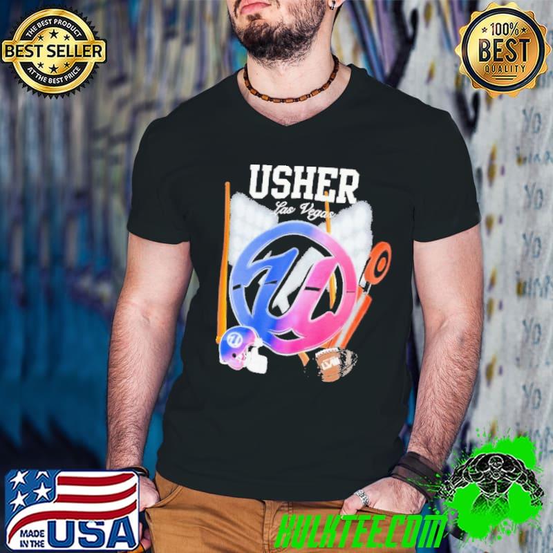 Official usher Super Bowl LVIII Collection Mitchell & Ness Unisex Pullover Shirt Guys V Neck Official usher Super Bowl LVIII Collection Mitchell & Ness Unisex Pullover Shirt Guys V Neck