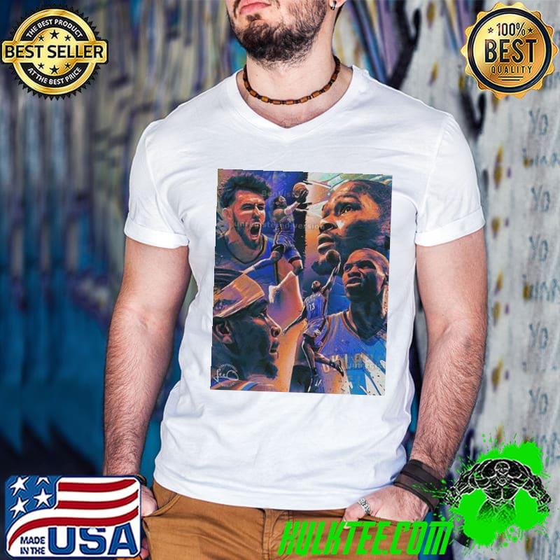 Oklahoma City Thunder OK3 NBA Art Shirt Guys V Neck Oklahoma City Thunder OK3 NBA Art Shirt Guys V Neck