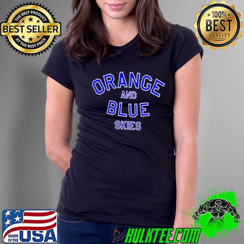 Orange and blue skies breathable shirt