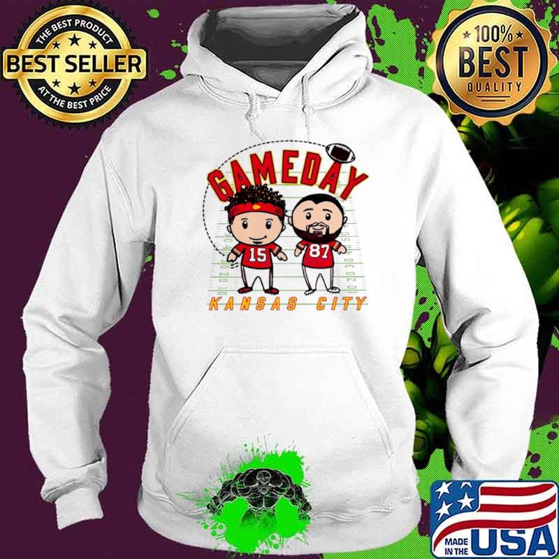 Patrick mahomes and Travis Kelce Gameday Kansas city players s Hoodie Patrick mahomes and Travis Kelce Gameday Kansas city players s Hoodie