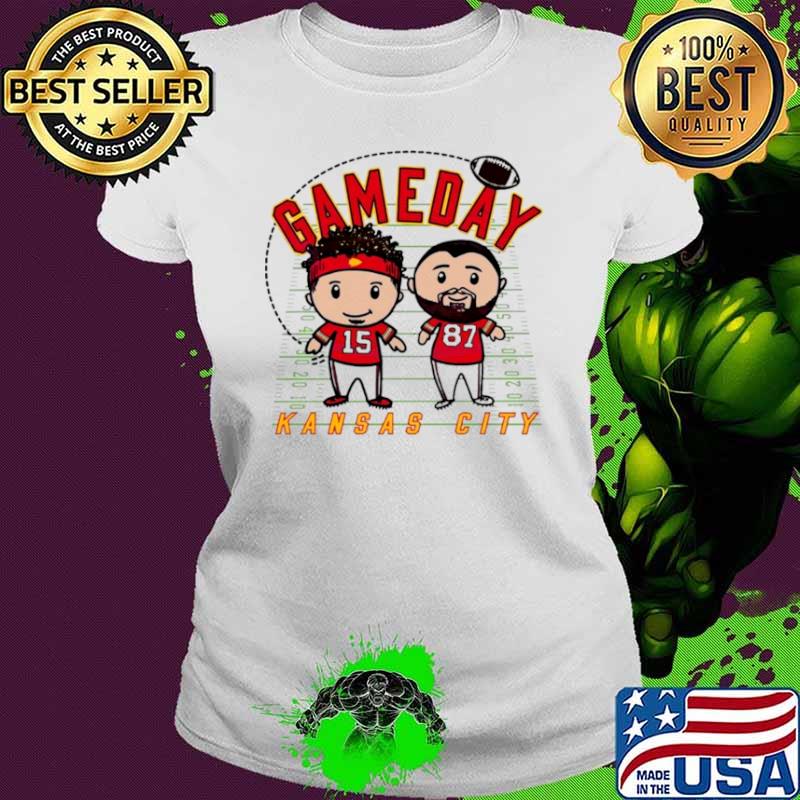 Patrick mahomes and Travis Kelce Gameday Kansas city players shirt