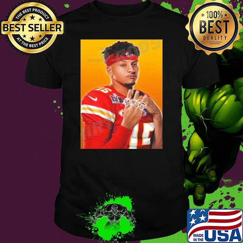 Patrick Mahomes MVP Kansas City Chiefs 3 Rings Super Bowl LVIII Champions Shirt Patrick Mahomes MVP Kansas City Chiefs 3 Rings Super Bowl LVIII Champions Shirt