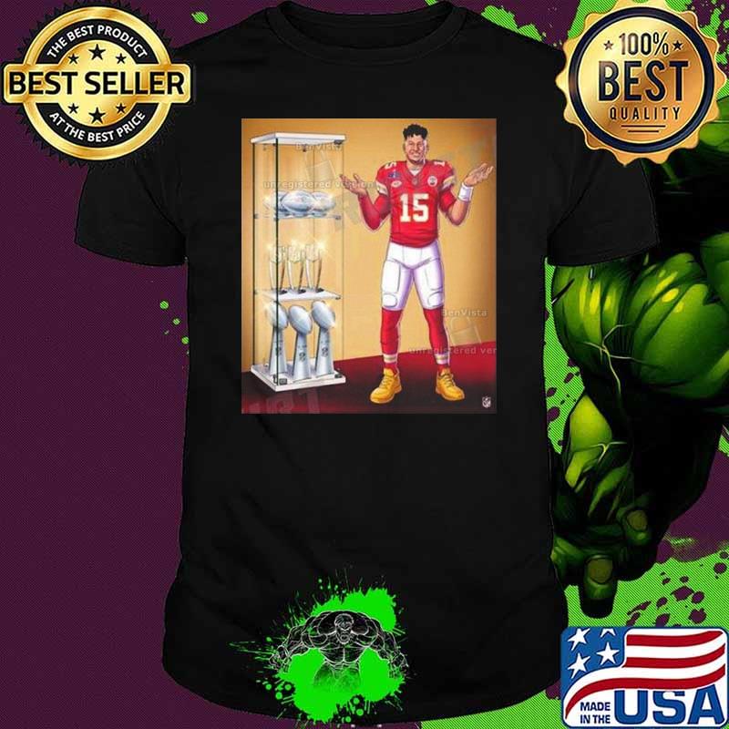 Patrick Mahomes Trophy Super Bowl LVIII 2024 Shirt