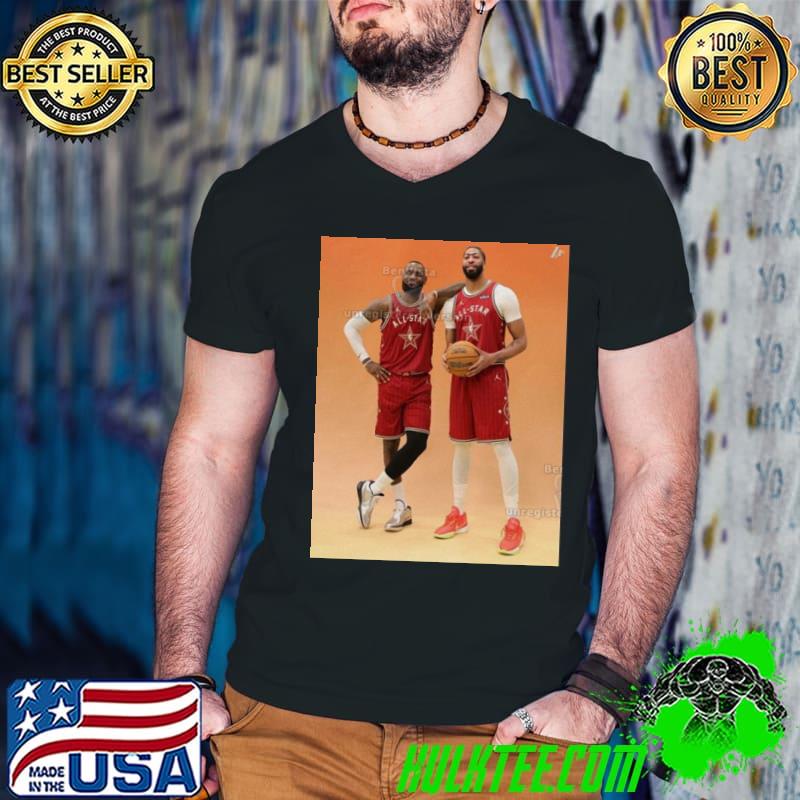 Photoshoot Fresh Dynamic Duo Lebron James-the King And Anthony Davis-ad Of Los Angeles Lakers In Nba All-star 2024 shirt