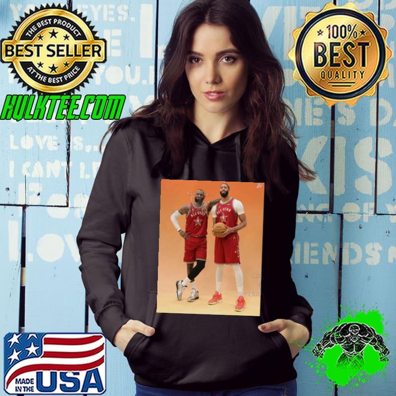 Photoshoot Fresh Dynamic Duo Lebron James-the King And Anthony Davis-ad Of Los Angeles Lakers In Nba All-star 2024 s Hoodie Photoshoot Fresh Dynamic Duo Lebron James-the King And Anthony Davis-ad Of Los Angeles Lakers In Nba All-star 2024 s Hoodie