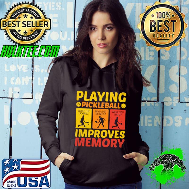 Playing Pickleball Improves Memory Vintage Sport T-Shirt