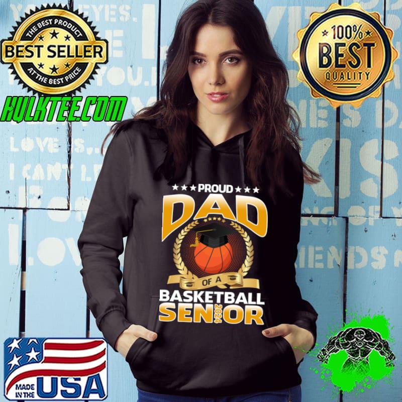 Proud Dad Of A Basketball Senior 2024 Stars T-Shirt