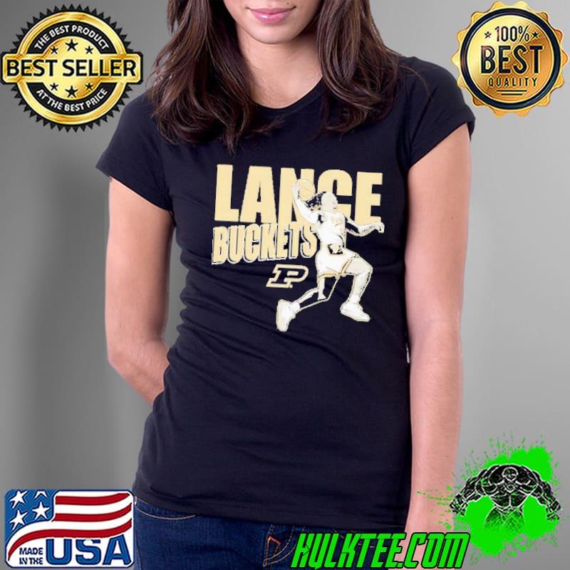 Purdue basketball lance jones buckets logo s Ladies Tee Purdue basketball lance jones buckets logo s Ladies Tee