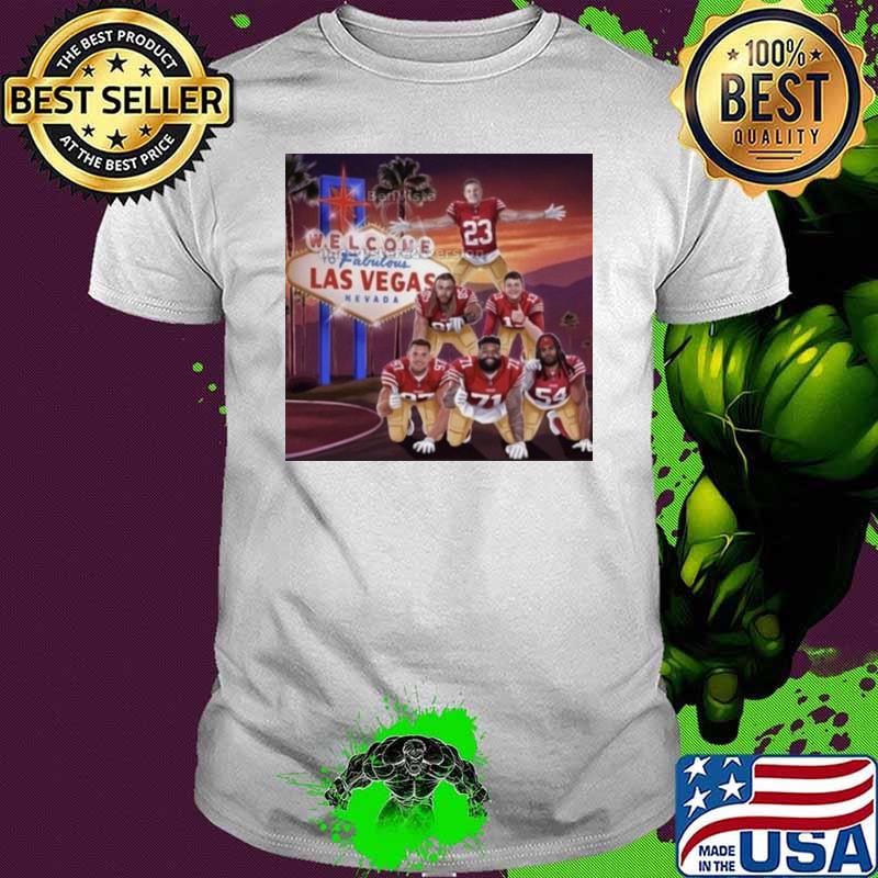 San Francisco 49ers Christian Mccaffrey Brock Purdy Welcome To Fabulous Las Vegas Nevada 2024 shirt
