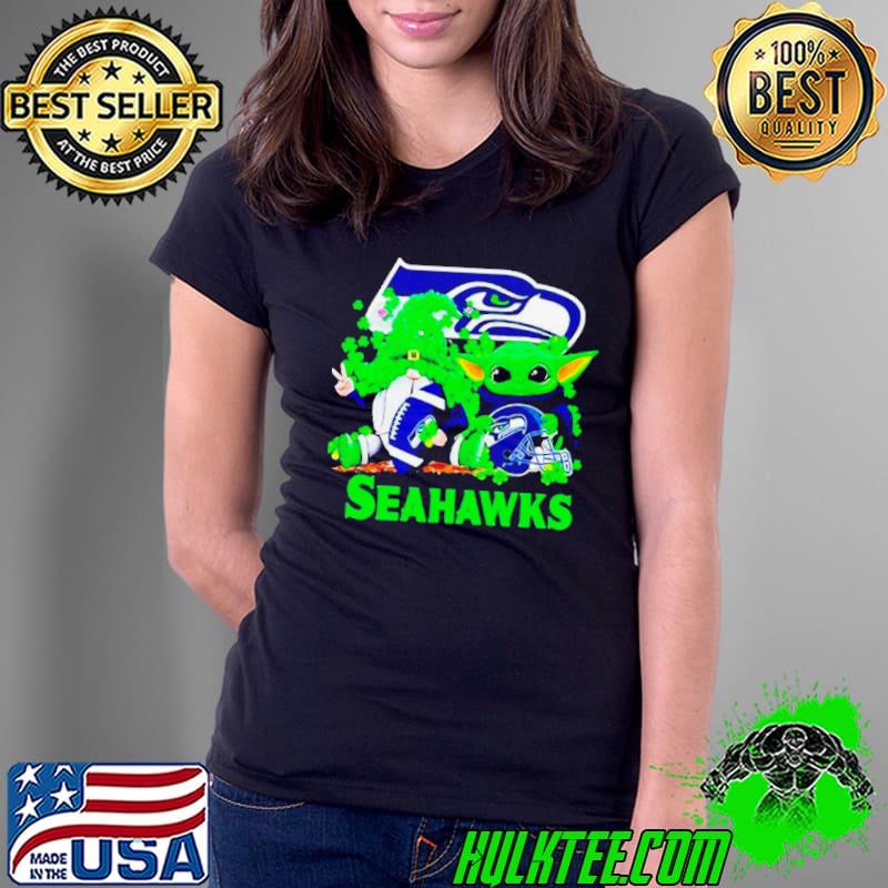 Seattle Seahawks Baby Yoda Happy St.Patrick’s Day Shamrock shirt