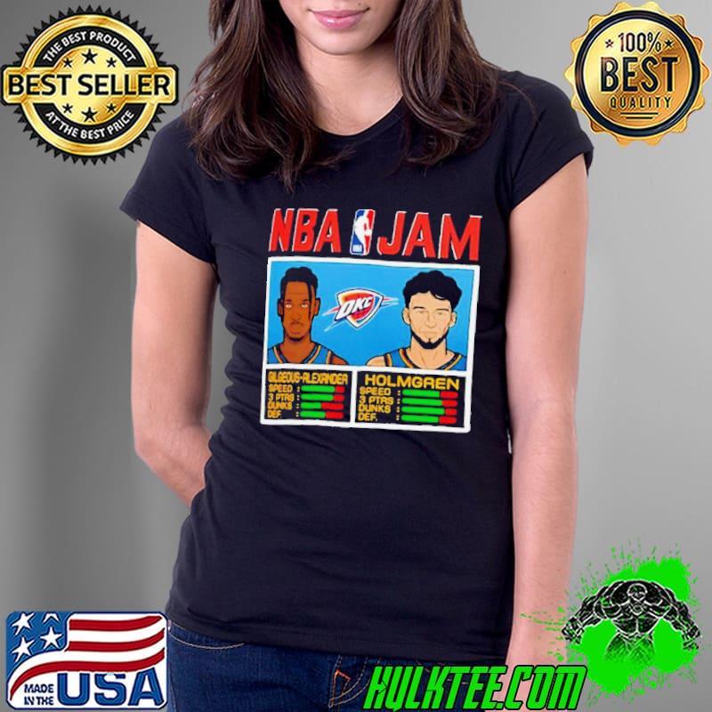 Shai Gilgeous-alexander & Chet Holmgren Oklahoma City Thunder Nba Jam Tri-blend shirt