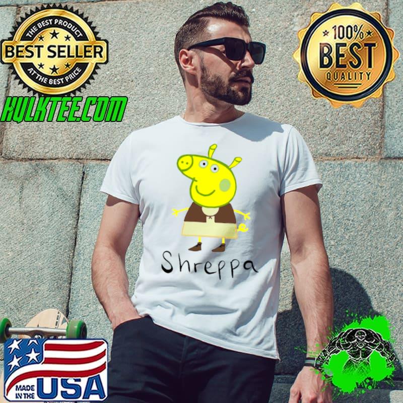 Shreppa peppa pig shrek shirt